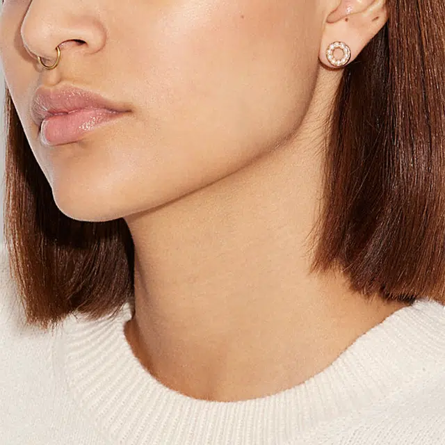 COACH Rose Gold Earrings