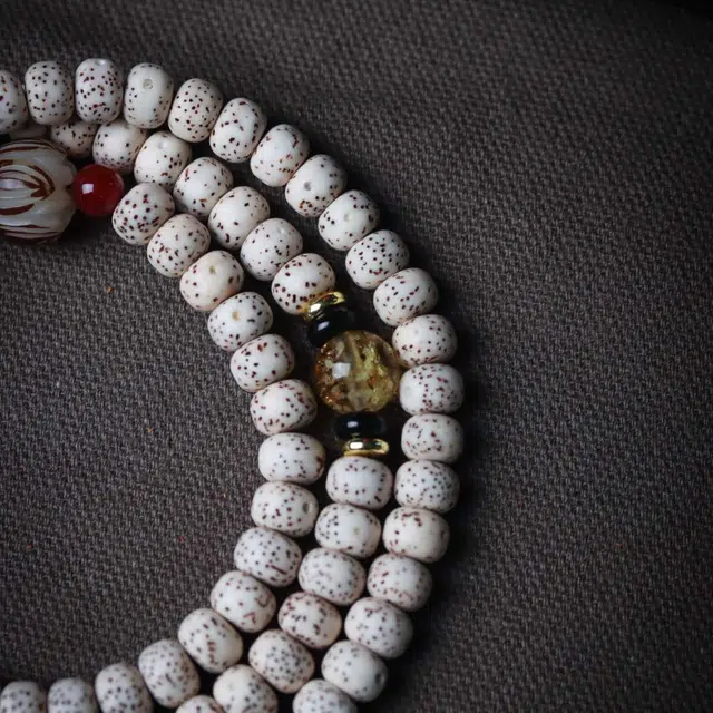 爵倾 中国结款 搭配金沙夜光琉璃腰珠 阿拉善三通 中国结羊角珠配饰 星月菩提 珠串 男女同款情侣款