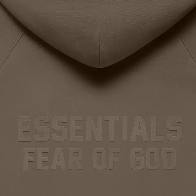 Fear of God Essentials FW22 Kids Fullzip Hoodie Wood