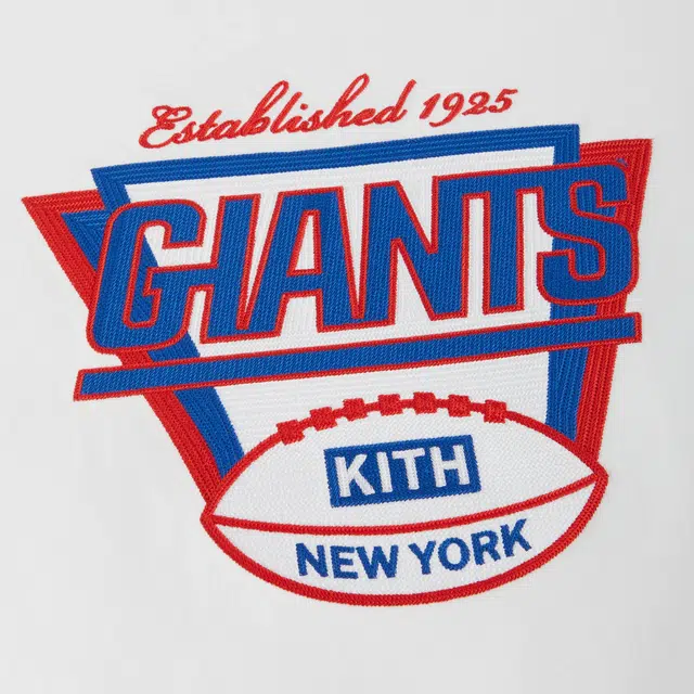 KITH x NFL FW23 Giants 1925 Nelson Crewneck LOGO