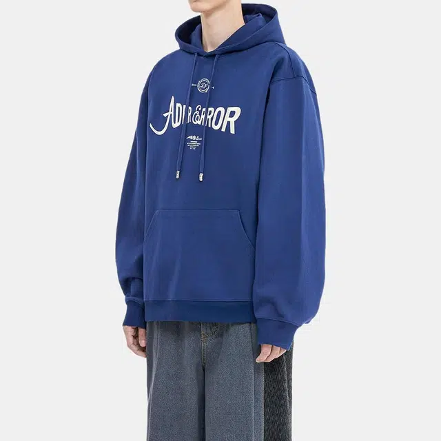 ADER ERROR FW22 Printed Hoodie Blue
