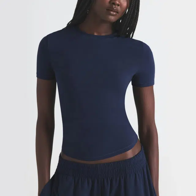 SKIMS COTTON JERSEY T-SHIRT T