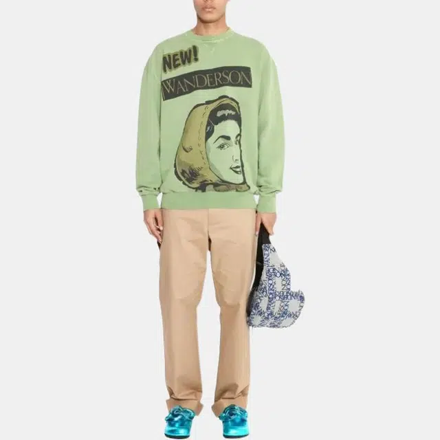 JW Anderson Logo Crewneck Green