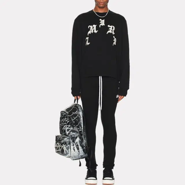 AMIRI Logo Sweatpants Black