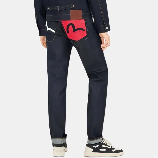 EVISU SS25 Seagull Print Retro Jeans