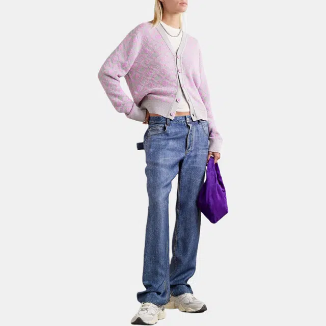 Acne Studios Face Wool Knit Pink