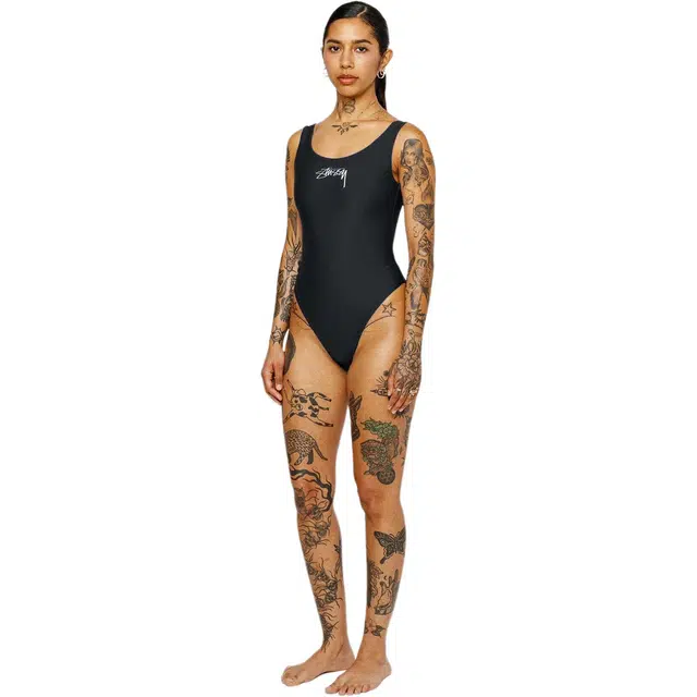 Stussy SS24 SURF STOCK ONE PIECE SWIMSUIT logo