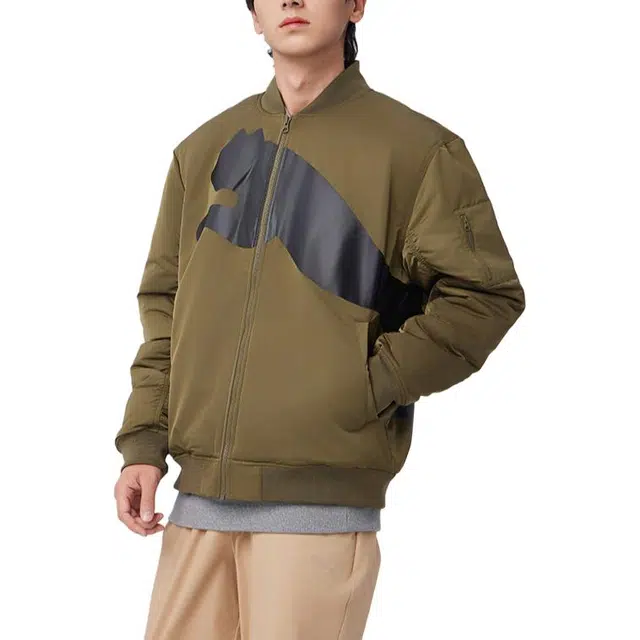PUMA LOGO BOMBER JACKET logo
