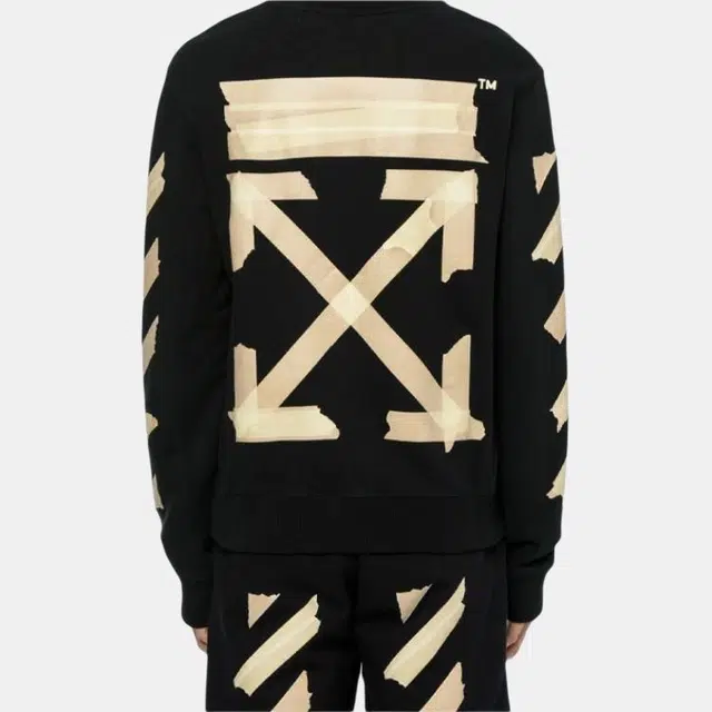 OFF-WHITE Tap Arrows Crewneck Black