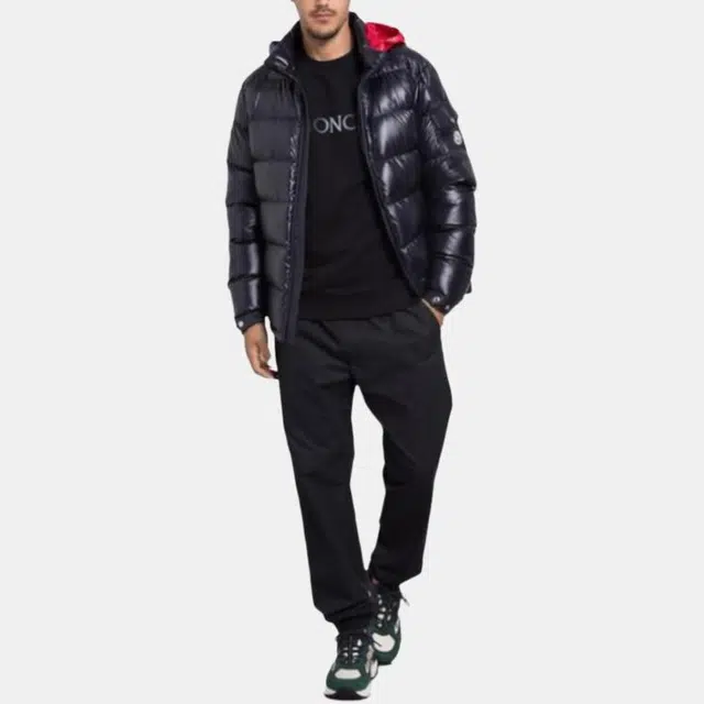 Moncler FW23 Down Jacket Navy