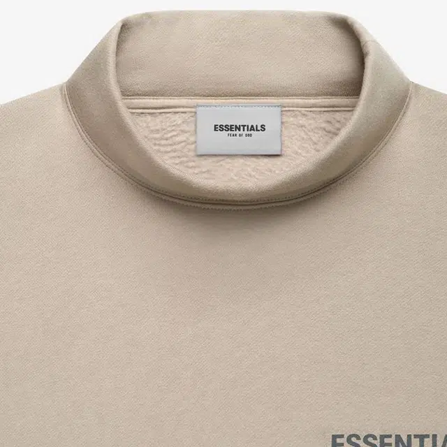 Fear of God Essentials FW21 Kids Pullover Mockneck StringTan Logo