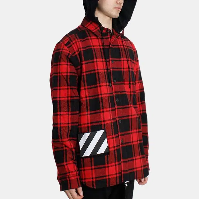 OFF-WHITE Plaid Long Sleeve Shirt