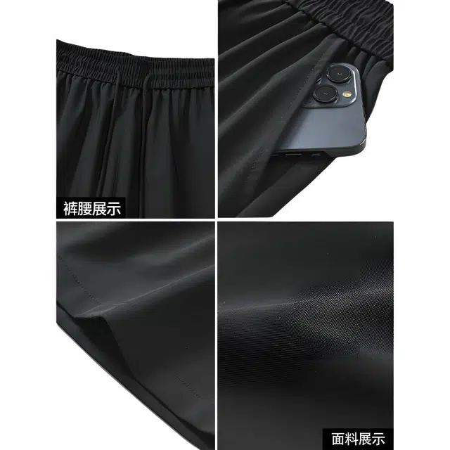 特斯型 卡通字母印花高街百搭户外宽松无性别主义抽绳五分裤中腰系带透气休闲短裤 男女同款
