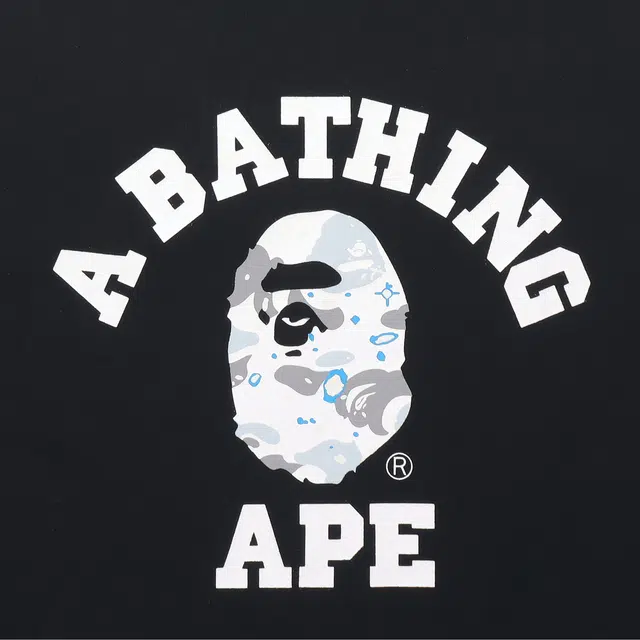 A BATHING APE Space Camo College TeeT