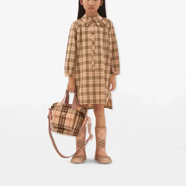 Burberry Check Print Tote Bag