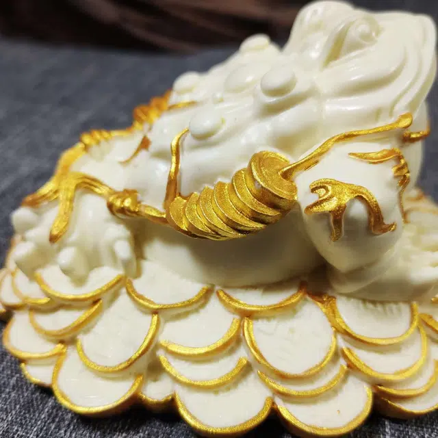 爵倾 招财金蟾 象牙果 把件 男女同款情侣款