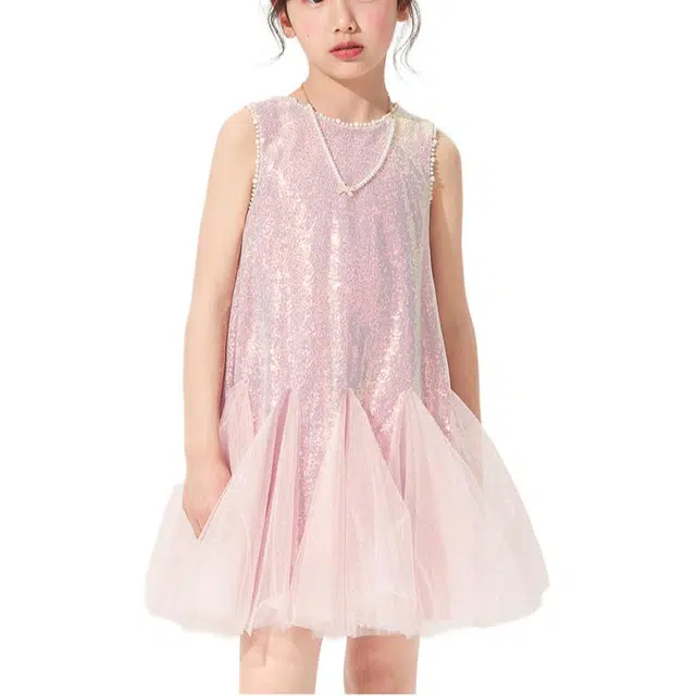 媛媛公主连衣裙 百搭舒适个性无袖 中小童