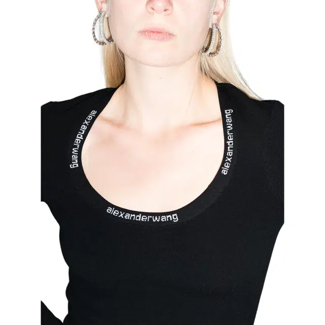 Alexander Wang FW21 Logo Jacquard Dress