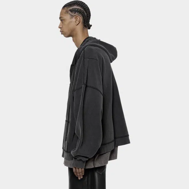 ARNODEFRANCE Punk Washed Black Sweatshirt