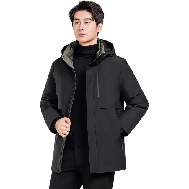 雅鹿 常规款一衣三穿通勤百搭简约羽绒服 男款