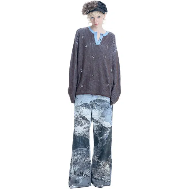 Apriority Clothing Baggy Pants White