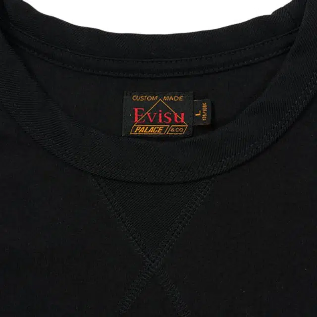 PALACE x EVISU Multi Pocket T-Shirt Black LogoT