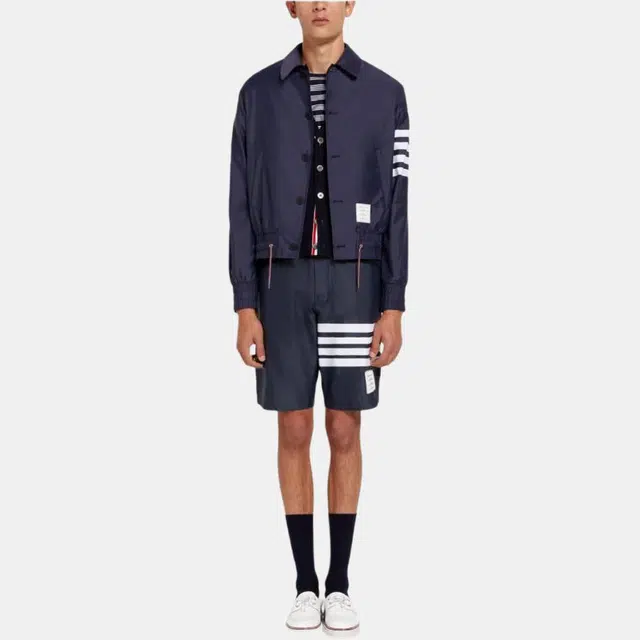 Thom Browne Classic Four-Bar Button Jacket