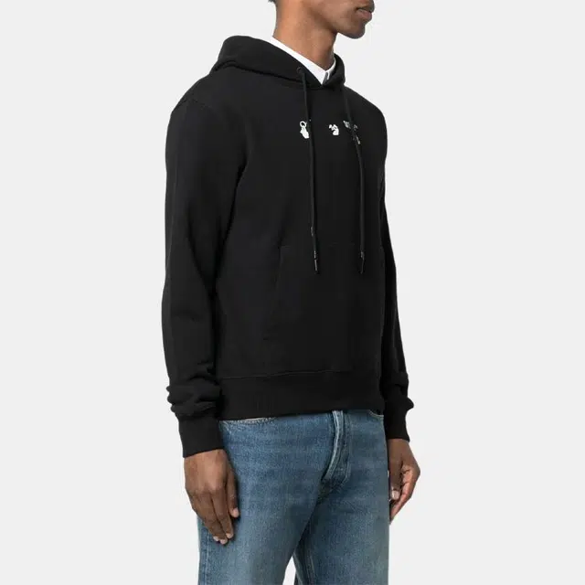 OFF-WHITE SS21 Printed Hoodie Black
