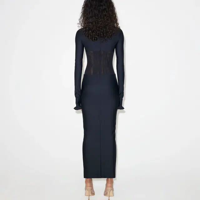 Khy x Dilara Findikoglu SS25 Long Sleeve Corset Dress