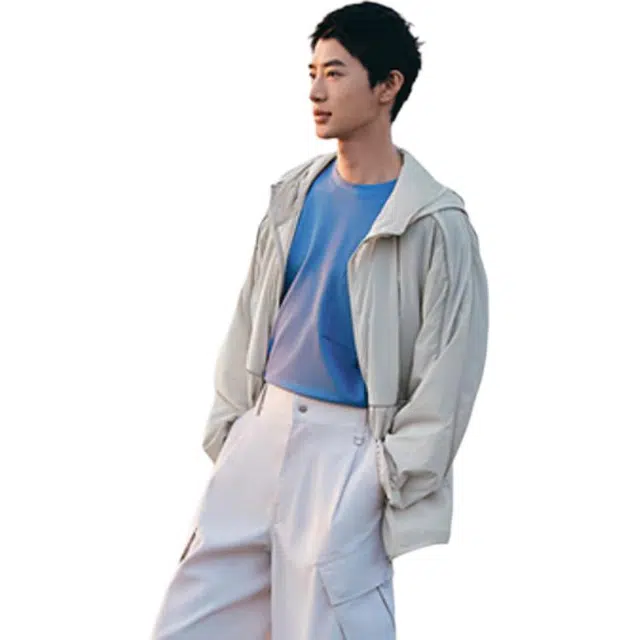 森马 户外骑车轻量凉感三防连帽防晒服 男款