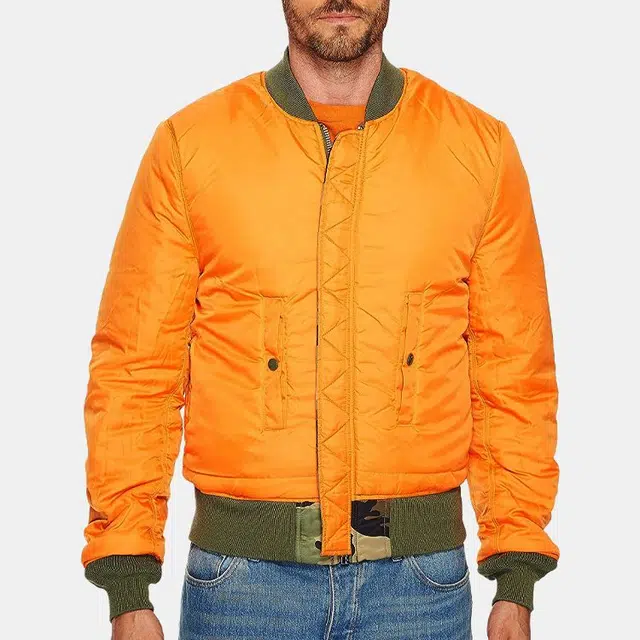 Alpha Industries Bomber Jacket Camo Green