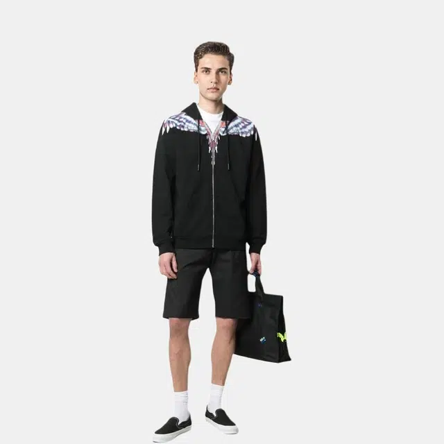 Marcelo Burlon Wings SS21 Hoodie Black