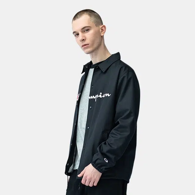 Champion Coach Jacket Black