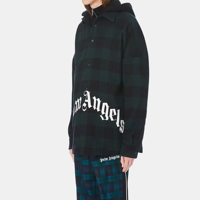 Palm Angels Hooded Jacket Deep Green