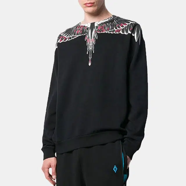 Marcelo Burlon Wing Print Crewneck Sweater