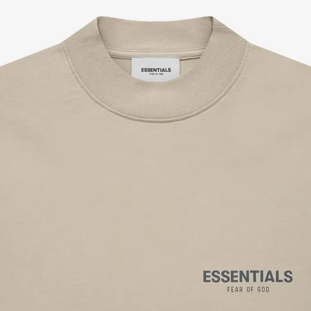 Fear of God Essentials Kids Ls Tee StringTan LogoT