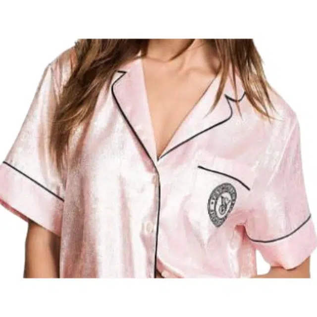 Victoria's Secret Satin Short Pajama Set Pink