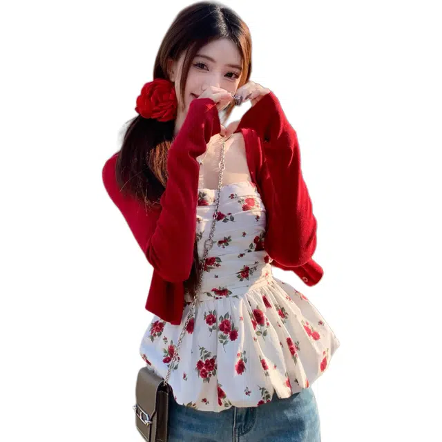 木清清 小众复古背心上衣抹胸 女款 花色