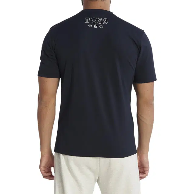 HUGO BOSS BossNFL Stretch-Cotton T-Shirt With Collaborative Branding T