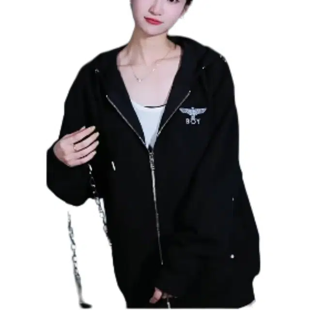 Boy London Embroidered Zip Hoodie