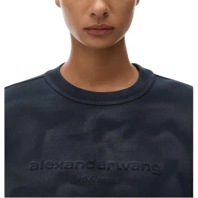 Alexander Wang Logo Crewneck Sweatshirt Black