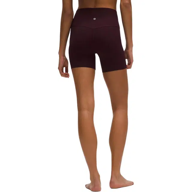 lululemon AlignHigh-Rise Nulu 6" Linear Wordmark Goodnight Plum Multi