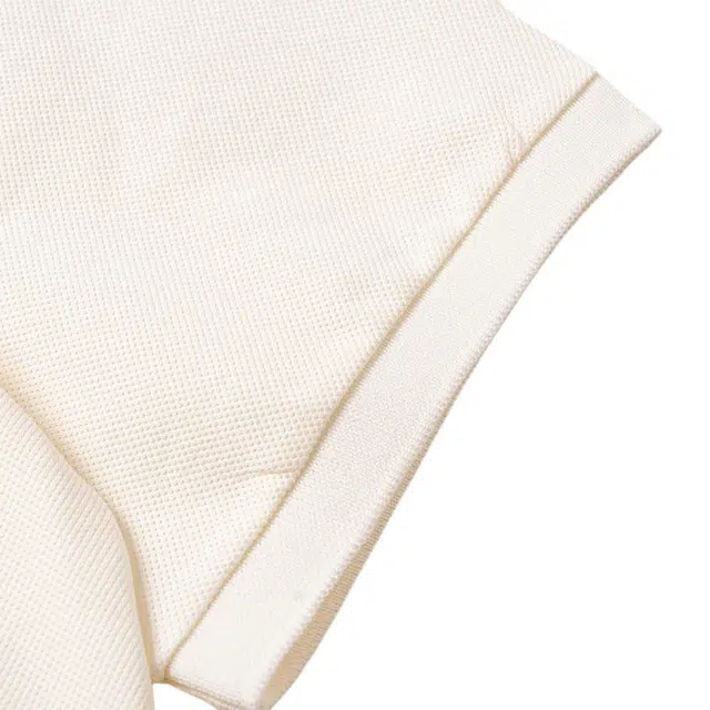 GUCCI Decorated Square Gg Pearl Cotton Polo Shirt T