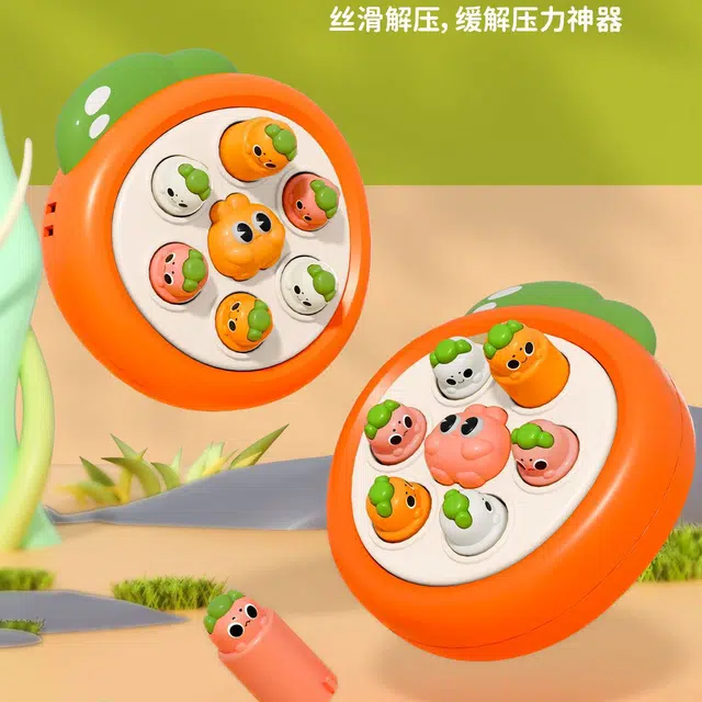 简普森 掌上迷你萝卜打地鼠 按按乐 解压 手指训练 早教益智玩具