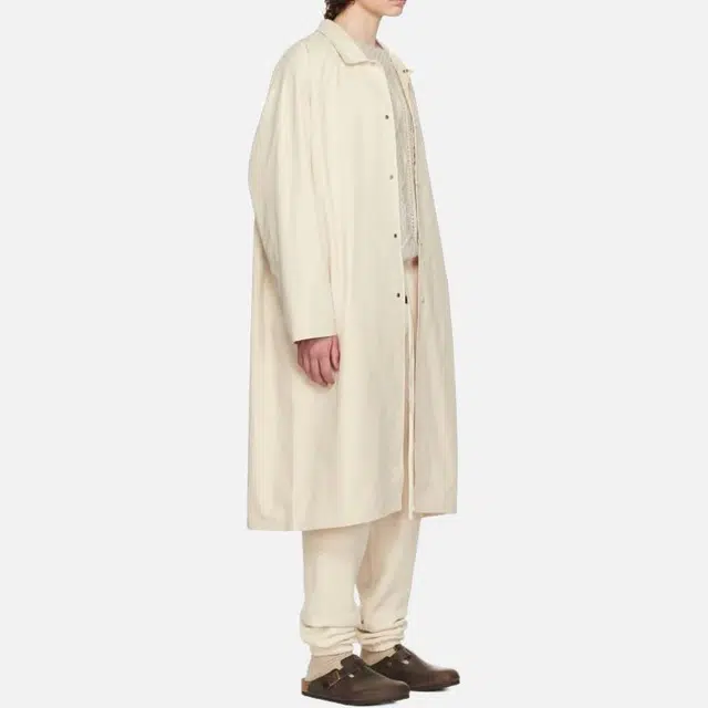 Fear of God Essentials Long Coat Eggshell