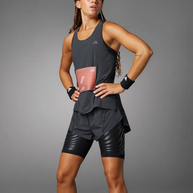 adidas ADIZERO RUNNING SPLIT SHORTS Logo