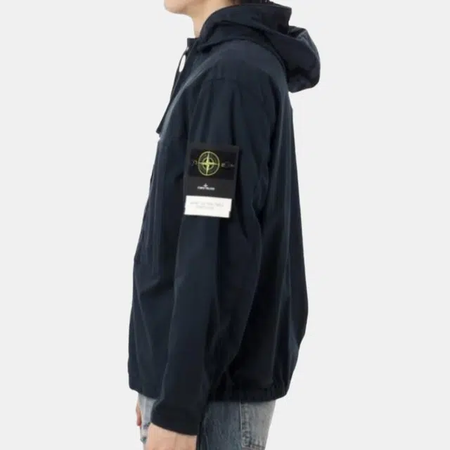 Stone Island Navy Hooded Zip Jacket