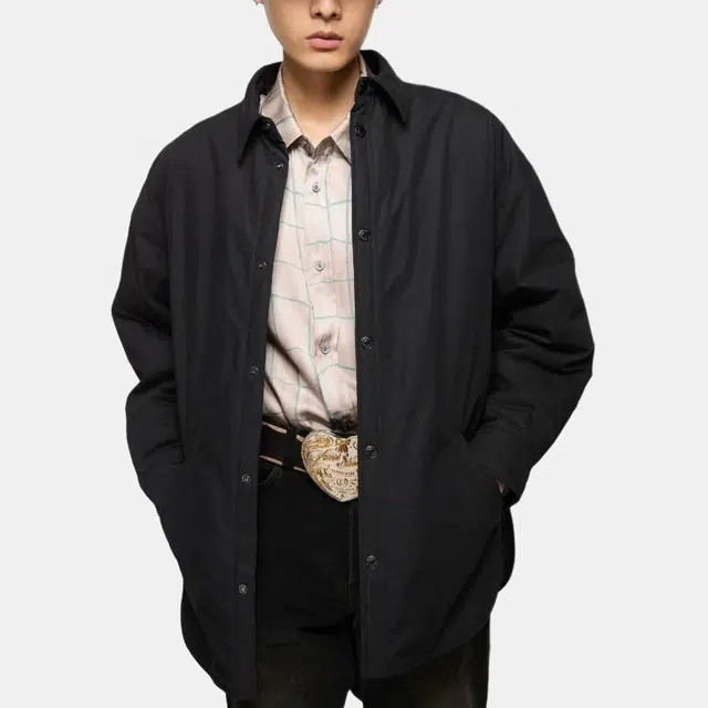 Acne Studios FW25 Embroidered Logo Collar Jacket