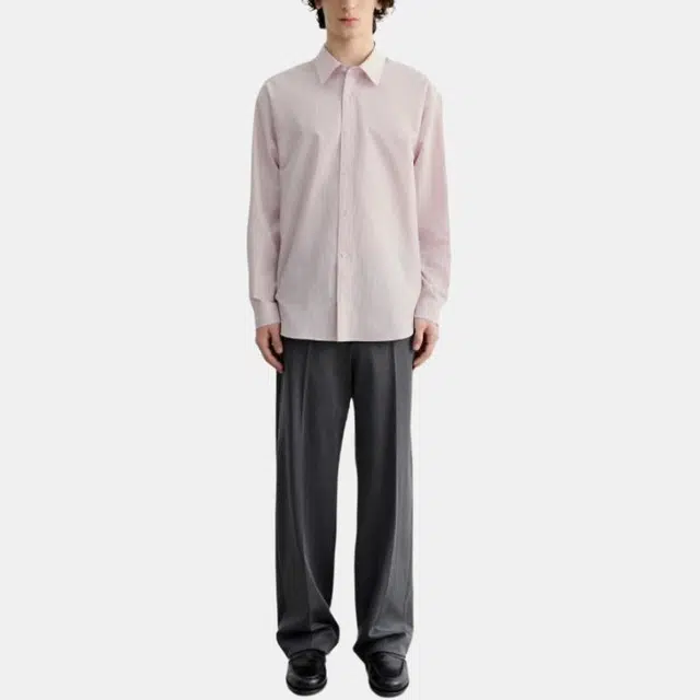 Dunst UNISEX INFORMAL SHIRT SOFT PINK STRIPE