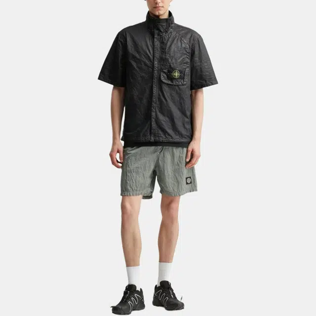 Stone Island Short Sleeve Shirt Black